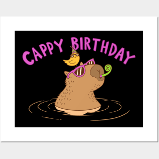 Cappy Birthday ✅ Capybara lover Posters and Art